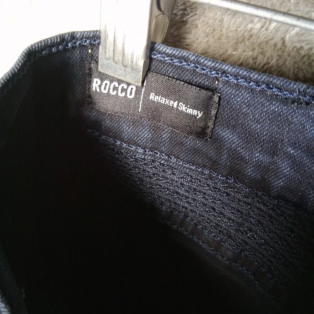 True Religion Rocco Moto Jeans Nen Size 40x34 Blue Slim Fit Stretchable Casual
